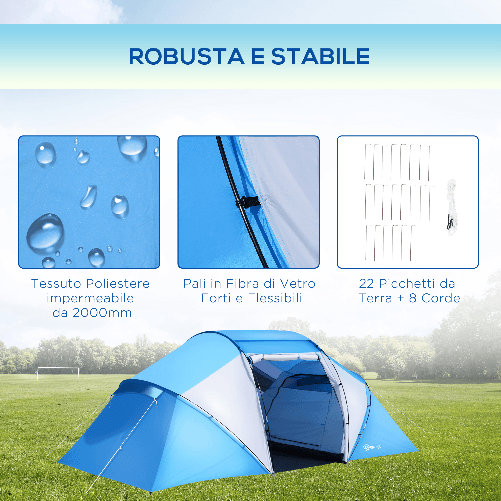 Outsunny-Tenda-da-Campeggio-per-6-Persone-con-Ampio-Vestibolo-430-240-170cm-Bianco-e-Azzurro