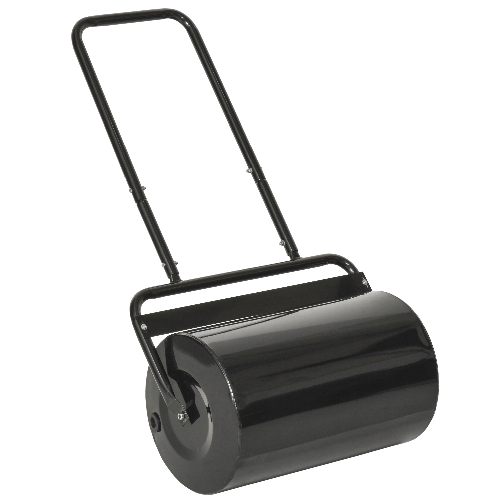 Outsunny-Rullo-da-Giardino--32x50cm-in-Metallo-Impermeabile-Nero-Serbatoio-Fino-38-Litri--Acqua-o-Sabbia-