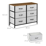 HOMCOM-Cassettiera-6-Cassetti-in-Tessuto-Rimovibili-in-Legno-e-Acciaio-Stile-Industriale-80x30x62-5cm