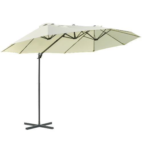 Outsunny-Ombrellone-Doppio-in-Acciaio-e-Poliestere-Anti-UV-Impermeabile-440x270x250cm-Beige