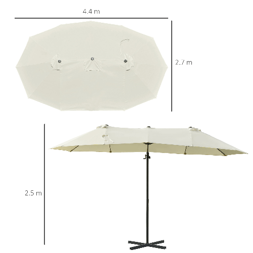 Outsunny-Ombrellone-Doppio-in-Acciaio-e-Poliestere-Anti-UV-Impermeabile-440x270x250cm-Beige