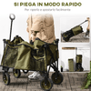 Outsunny-Carrello-da-Giardino-125L-Pieghevole-con-Maniglia-e-5-Sacche-108x55x93-cm-Verde