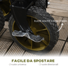 Outsunny-Carrello-da-Giardino-125L-Pieghevole-con-Maniglia-e-5-Sacche-108x55x93-cm-Verde