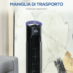 HOMCOM-Ventilatore-a-Colonna-3-Velocita-con-Oscillazione-70--Piantana-Rotonda-e-Maniglia-di-Trasporto-Potenza-50W--20x78-5cm-Nero