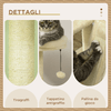 PawHut-Albero-per-Gatti-con-Casetta-Tiragraffi-per-Gatti-Posatoio-e-Paletto-48-5x48-5x141-5-cm-Beige