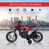 HOMCOM-Moto-Elettrica-per-Bambini-da-6V-con-Rotelle-Fari-e-Musica-in-PP-e-Metallo-105x52-3x62-3-cm-Rosso