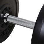 HOMCOM-Set-Bilanciere-e-Dischi-66kg-con-2-Manubri-Pesi-Bilanciere-Palestra-Manubri-con-14-Dischi-in-Acciaio-e-Plastica