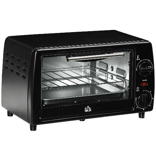 HOMCOM-Fornetto-Elettrico-10L-con-Temperatura-Regolabile-e-Timer-750W-36-5x26x22-cm-Nero