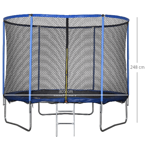 HOMCOM-Tappeto-Elastico-per-Bambini-e-Adulti-con-Rete-e-Bordo-Imbottito-Giochi-da-Giardino-e-Casa--305x248cm-Blu-e-Nero