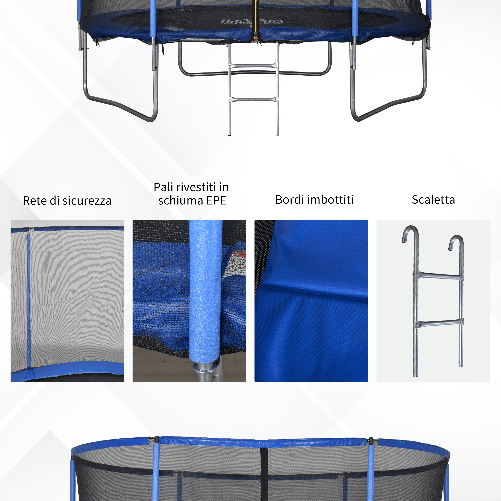 HOMCOM-Tappeto-Elastico-per-Bambini-e-Adulti-con-Rete-e-Bordo-Imbottito-Giochi-da-Giardino-e-Casa--305x248cm-Blu-e-Nero
