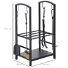 Outsunny-Portalegna-con-Set-Attrezzi-per-il-Camino-in-Acciaio-Nero-40-x-30-x-74-5cm
