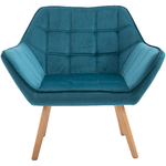 HOMCOM-Poltroncina-da-Camera-Design-Scandinavo-Poltrona-in-Velluto-e-Legno-Color-Petrolio-per-Soggiorno-o-Ufficio-64x62x72-5cm