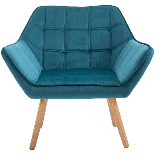 HOMCOM-Poltroncina-da-Camera-Design-Scandinavo-Poltrona-in-Velluto-e-Legno-Color-Petrolio-per-Soggiorno-o-Ufficio-64x62x72-5cm