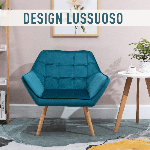 HOMCOM-Poltroncina-da-Camera-Design-Scandinavo-Poltrona-in-Velluto-e-Legno-Color-Petrolio-per-Soggiorno-o-Ufficio-64x62x72-5cm