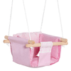 Outsunny-Seggiolino-Altalena-per-Bambini-in-Tessuto-e-Legno-con-Cuscino-40x40x180cm-Rosa