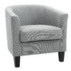 HOMCOM-Poltrona-Moderna-Imbottita-con-Seduta-Profonda-Poltroncina-da-Camera-e-Soggiorno-75x72x74cm-Grigio