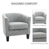 HOMCOM-Poltrona-Moderna-Imbottita-con-Seduta-Profonda-Poltroncina-da-Camera-e-Soggiorno-75x72x74cm-Grigio