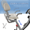 HOMCOM-Cyclette-Pieghevole-2-in-1-Resistenza-Magnetica-Regolabile-8-Livelli-Bici-da-Fitness-con-Sensore-di-Frequenza-Cardiaca-Elastici-per-Braccia-Schermo-LCD-Volano-2-5kg-Grigio
