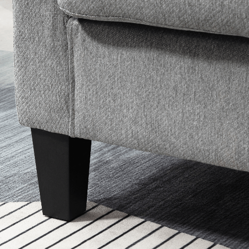 HOMCOM-Poltrona-Moderna-Imbottita-con-Seduta-Profonda-Poltroncina-da-Camera-e-Soggiorno-75x72x74cm-Grigio