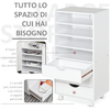 Vinsetto-Cassettiera-Ufficio-con-4-Ruote-4-Ripiani-3-Cassetti-Schedario-Portadocumenti-in-Legno-MDF-Bianco-38-x-30-x-86-8-cm