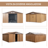 Outsunny-Casetta-da-Giardino-con-2-Porte-Scorrevoli-e-4-Prese-d-Aria-in-Acciaio-e-PP-340x386x200cm-Giallo