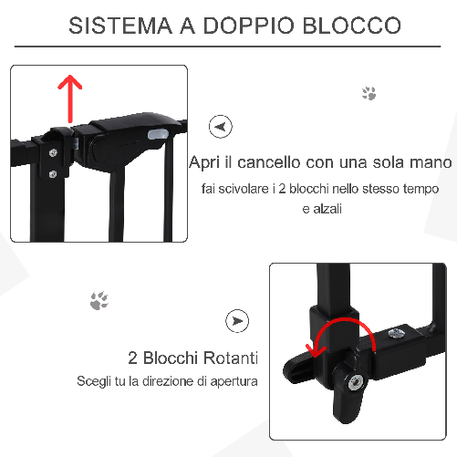 PawHut-Cancellino-per-Cani-3-Estensioni-Fino-a-152-3cm-Chiusura-Automatica