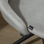 Vinsetto-Sedia-da-Ufficio-in-Velluto-Grigio-con-Altezza-Regolabile-Sedia-Ergonomica-Girevole-a-360--e-Ruote-50x58x77-87cm