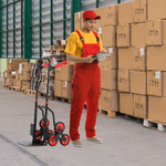 Durhand-Carrello-Portapacchi-Carichi-Pesanti-Pieghevole-in-Metallo-con-6-Ruote-per-Scale-Carico-Massimo-150kg