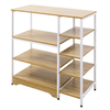 HOMCOM-Scaffale-da-Cucina-Salvaspazio-Stile-Industriale-struttura-in-Metallo-e-Legno---Legno