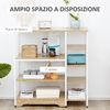 HOMCOM-Scaffale-da-Cucina-Salvaspazio-Stile-Industriale-struttura-in-Metallo-e-Legno---Legno