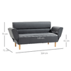 HOMCOM-Divano-2-Posti-Convertibile-in-Divano-Letto-Singolo-con-Braccioli-Regolabili-164x71x75cm