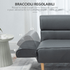 HOMCOM-Divano-2-Posti-Convertibile-in-Divano-Letto-Singolo-con-Braccioli-Regolabili-164x71x75cm