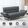 HOMCOM-Divano-2-Posti-Convertibile-in-Divano-Letto-Singolo-con-Braccioli-Regolabili-164x71x75cm