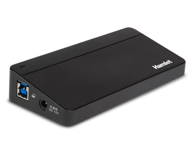 Hamlet-XHUB70036-hub-di-interfaccia-USB-3.2-Gen-1--3.1-Gen-1--Type-B-5000-Mbit-s-Nero