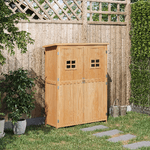 Outsunny-Casetta-da-Giardino-Legno-con-Porta-Doppia-Mensole-e-Finestre-127-5x50x164cm