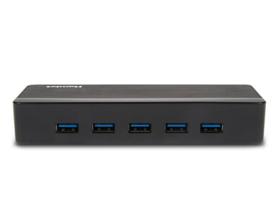 Hamlet-XHUB70036-hub-di-interfaccia-USB-3.2-Gen-1--3.1-Gen-1--Type-B-5000-Mbit-s-Nero