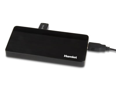 Hamlet-XHUB70036-hub-di-interfaccia-USB-3.2-Gen-1--3.1-Gen-1--Type-B-5000-Mbit-s-Nero