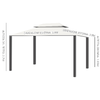 Outsunny-Gazebo-da-Giardino-4x3m-con-Zanzariera-e-Doppio-Tetto-in-Alluminio-e-Poliestere-Beige