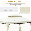 Outsunny-Gazebo-da-Giardino-4x3m-con-Zanzariera-e-Doppio-Tetto-in-Alluminio-e-Poliestere-Beige