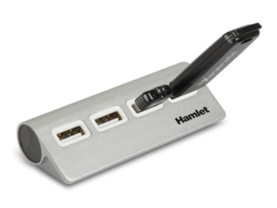 Hamlet-4-port-Hub-usb-2.0-a-4-porte-480-Mbps