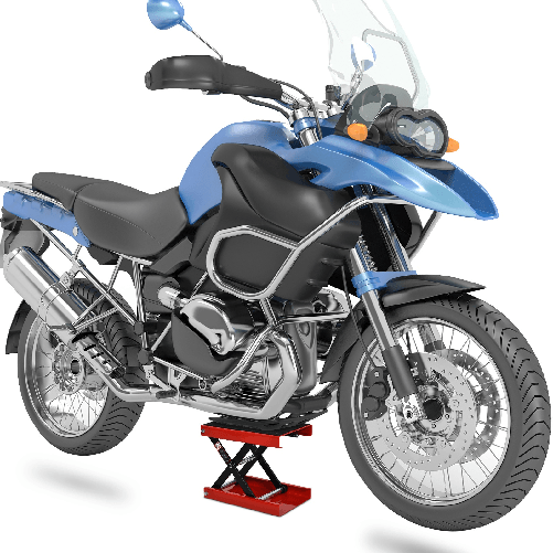 DURHAND-Cavalletto-Alzamoto-Sollevatore-per-Moto-in-Acciaio-Rosso-e-Nero-Pieghevole-e-Antiscivolo-41-5-x-23-5-x-10-37cm
