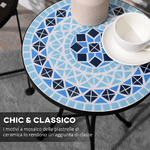 Outsunny-Tavolino-da-Giardino-Rotondo-a-Mosaico-in-Metallo-con-Piano-in-Ceramica--35-5x53-5cm-Blu