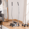 HOMCOM-Stepper-con-Manubrio-Maniglie-Step-Fitness-con-Monitor-LCD-per-Casa-e-Palestra---Argento