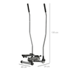 HOMCOM-Stepper-con-Manubrio-Maniglie-Step-Fitness-con-Monitor-LCD-per-Casa-e-Palestra---Argento