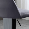 HOMCOM-Set-2-Sgabelli-da-Bar-con-Schienale-e-Poggiapiedi-Girevoli-con-Altezza-Regolabile-Grigio