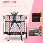 HOMCOM-Tappeto-Elastico-per-Bambini-3-10-Anni-con-Rete-di-Sicurezza-e-Corde-Elastiche-Trampolino-da-Giardino--160x163-5Acm-Rosa-e-Nero