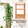 Outsunny-Fioriera-da-Esterno-a-Fondo-Cavo-in-Abete-Marrone-con-Arco-Decorativo-e-Grate-per-Rampicanti-83x36x152-cm