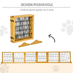 PawHut-Cancelletto-per-Cani-di-Piccola-Media-Taglia-in-Legno-e-Acciaio-con-6-Pannelli-Pieghevoli-432x36x70cm