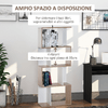 HOMCOM-Libreria-di-Design-Moderno-4-ripiani-Legno-Naturale-e-Bianco-60x24x148cm