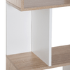 HOMCOM-Libreria-di-Design-Moderno-4-ripiani-Legno-Naturale-e-Bianco-60x24x148cm